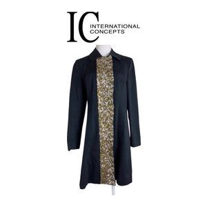 Inc International Concept Black Jacket W/Sequins. Sz S